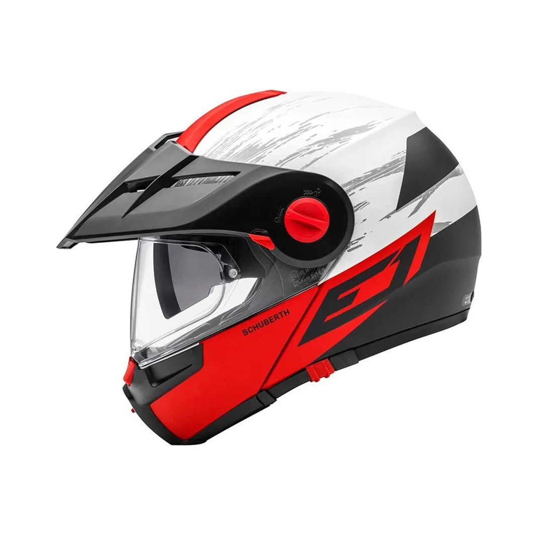 SCHUBERTH E1 ADVENTURE HELMET CROSSFIRE RED