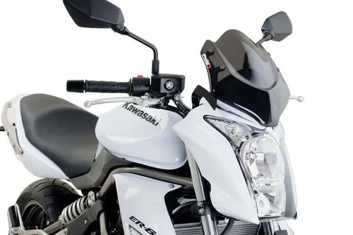 PUIG NEW GENERATION SPORT SCREEN TO SUIT KAWASAKI ER-6N 2009 - 2011 (DARK SMOKE)
