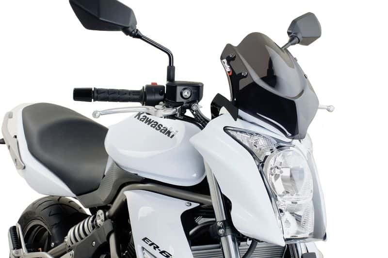 PUIG NEW GENERATION SPORT SCREEN TO SUIT KAWASAKI ER-6N 2009 - 2011 (DARK SMOKE)
