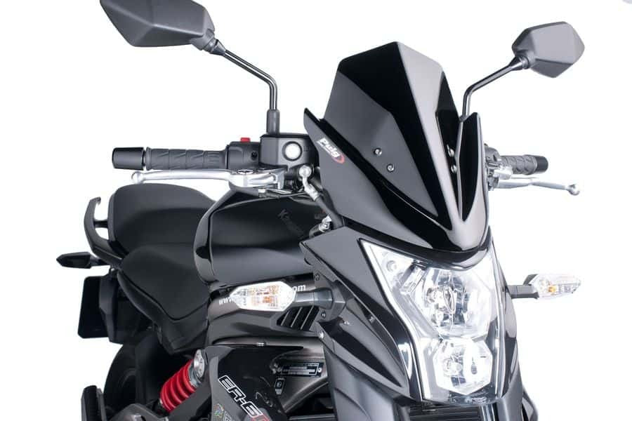 PUIG NEW GENERATION SPORT SCREEN TO SUIT KAWASAKI ER-6N (2012 - 2016) - BLACK