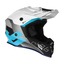 JUST1 J38 KORNER HELMET - BLUE/WHITE (Size: SMALL) Last One