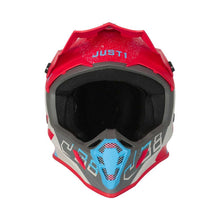 JUST1 J38 KORNER HELMET - BLUE/RED (Size: XL) Last One