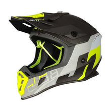 JUST1 J38 KORNER HELMET - FLURO YELLOW/TITANIUM (Size: LARGE) Last One