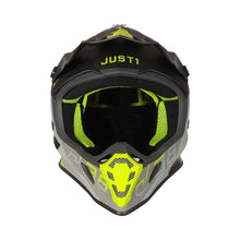 JUST1 J38 KORNER HELMET - FLURO YELLOW/TITANIUM (Size: LARGE) Last One