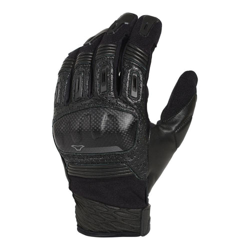 MACNA RIME BLACK MOTORCYCLE GLOVES