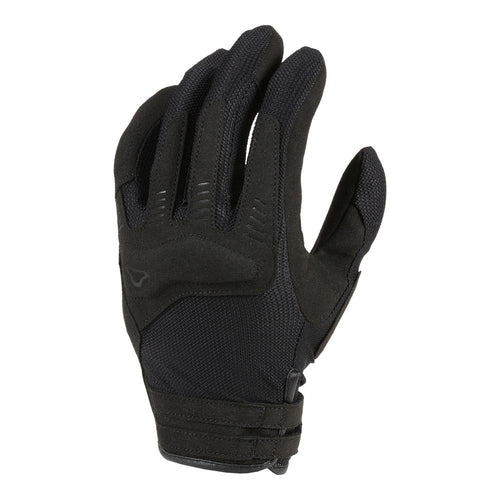 MACNA WOMENS DARKO BLACK MOTORCYCLE GLOVES