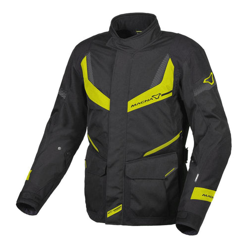 MACNA RANCHER MOTORCYCLE JACKET BLACK/FLURO/YELLOW