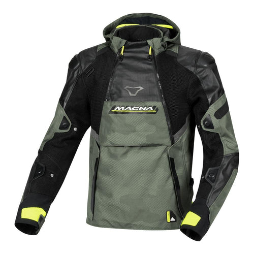 MACNA BRADICAL MOTORCYCLE JACKET BLACK/GREEN