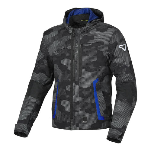 MACNA RIGGOR MOTORCYCLE JACKET BLACK/GREY/CAMO