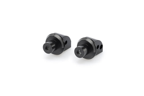 PUIG REAR FOOTPEG ADAPTORS FOR VARIOUS HONDA MODELS (BLACK)