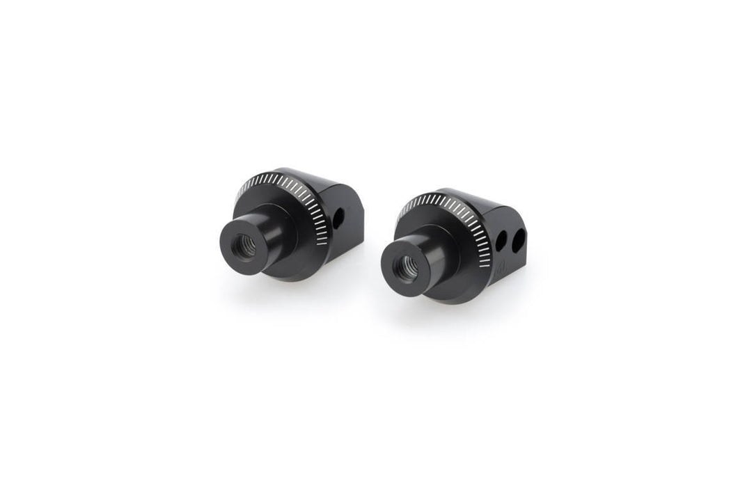PUIG REAR FOOTPEG ADAPTORS FOR VARIOUS HONDA MODELS (BLACK)