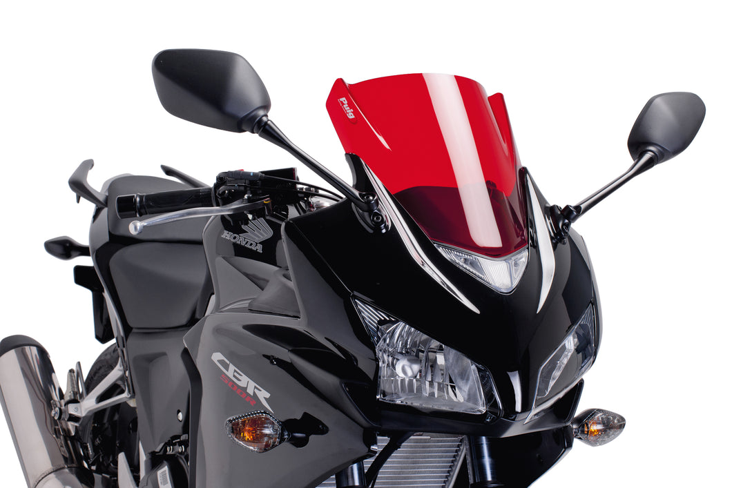 PUIG Z-RACING SCREEN TO SUIT HONDA CBR500R (2013 - 2015) - RED