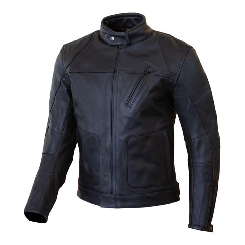 MERLIN GABLE D3O® WATERPROOF LEATHER MOTORCYCLE JACKET BLACK