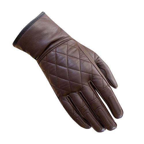 MERLIN WOMENS SALT MOTORCYCLE GLOVES BROWN