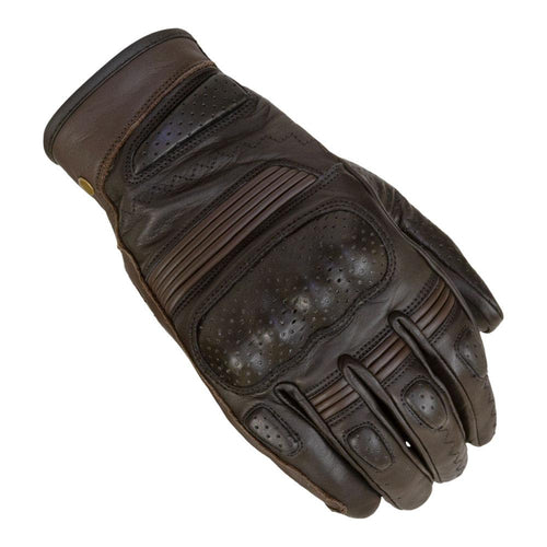 MERLIN THIRSK MOTORCYCLE GLOVES BLACK/BROWN