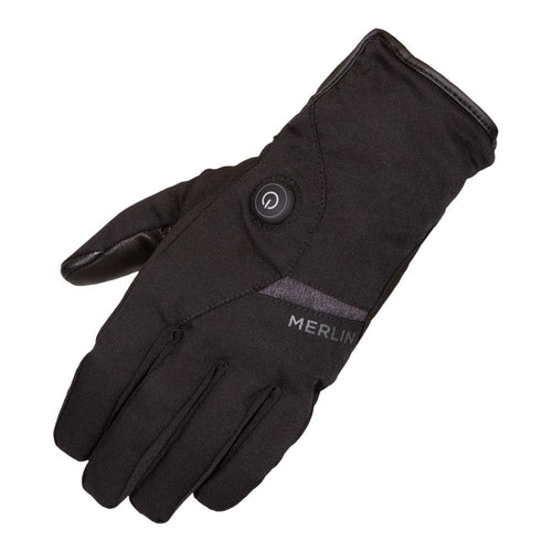 MERLIN FINCHLEY HEATED MOTORCYCLE GLOVES BLACK