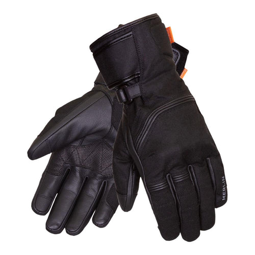 MERLIN SUMMIT D3O® HEATED MOTORCYCLE GLOVES BLACK