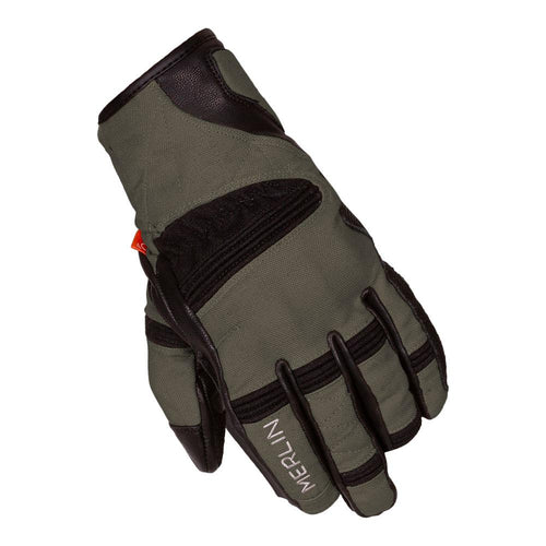 MERLIN MAHALA D3O® WATERPROOF MOTORCYCLE GLOVES BLACK/OLIVE