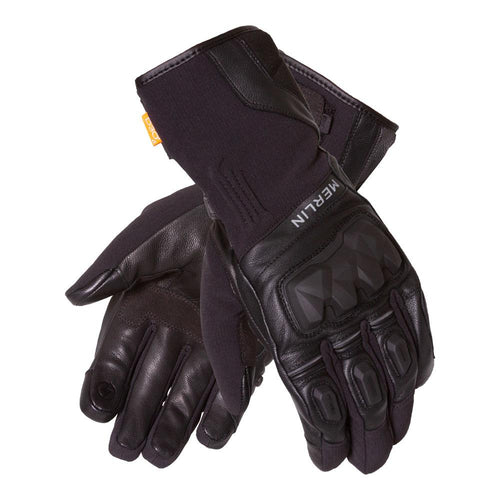 MERLIN REXX HYDRO D3O® MOTORCYCLE GLOVES BLACK