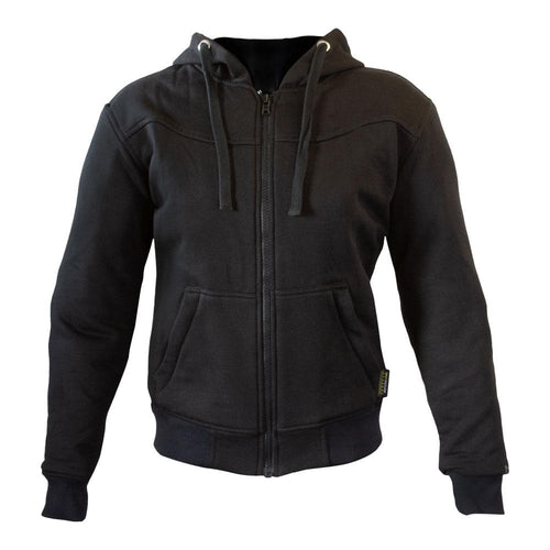 MERLIN WOMENS VIXEN MOTORCYCLE RIDING HOODY BLACK