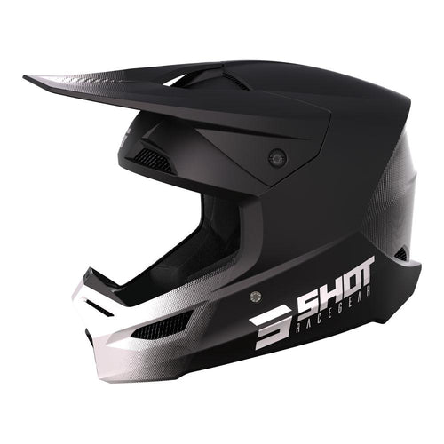 SHOT RACE RAW MOTOCROSS HELMET BLACK MATTE MIPS