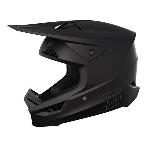 SHOT RACE SOLID MOTOCROSS HELMET BLACK MATTE MIPS