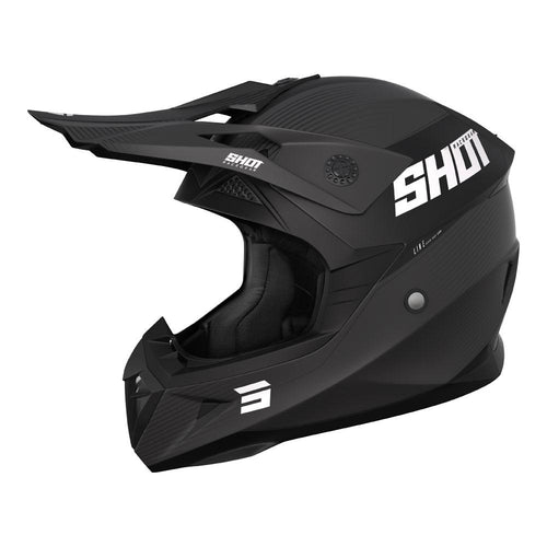 SHOT PULSE LINE MOTOCROSS HELMET MATTE BLACK/GREY