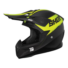 SHOT PULSE LINE MOTOCROSS HELMET MATTE NEON YELLOW