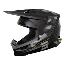 SHOT RACE MOTOCROSS HELMET BATTLE BLACK CAMO/NEON YELLOW MIPS