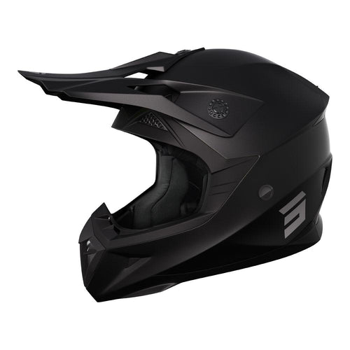 SHOT PULSE MOTOCROSS HELMET SOLID 2.0 MATTE BLACK