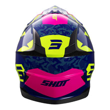 SHOT PULSE KID MOTOCROSS HELMET AIRFIT BLUE/NEON YELLOW/PINK