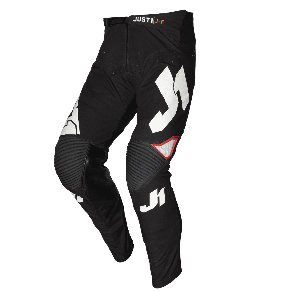 JUST1 RACING J-FLEX ARIA BLACK/WHITE YOUTH PANTS