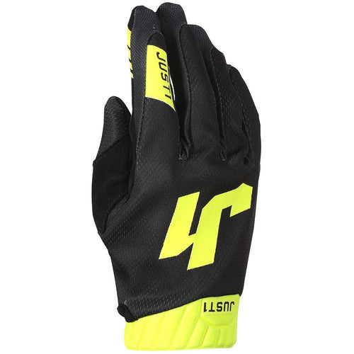 JUST1 J-FLEX 2.0 BLACK/FLURO YELLOW YOUTH MOTOCROSS GLOVES