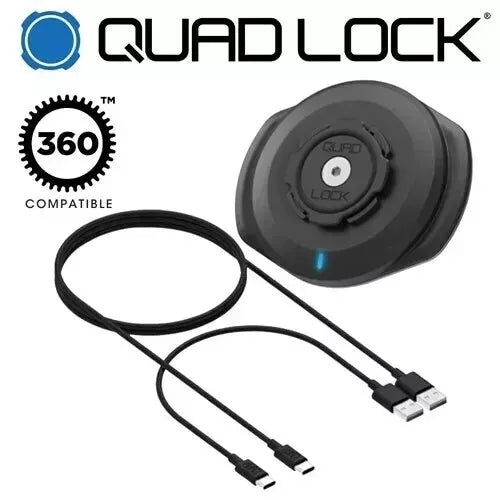 QUAD LOCK WATERPROOF WIRELESS CHARGING HEAD - MOTORCYCLE