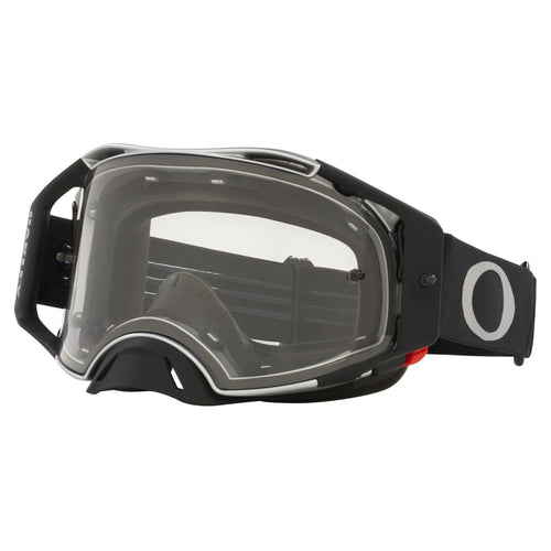 OAKLEY AIRBRAKE MX TUFF BLOCKS BLACK GUNMETAL - CLEAR