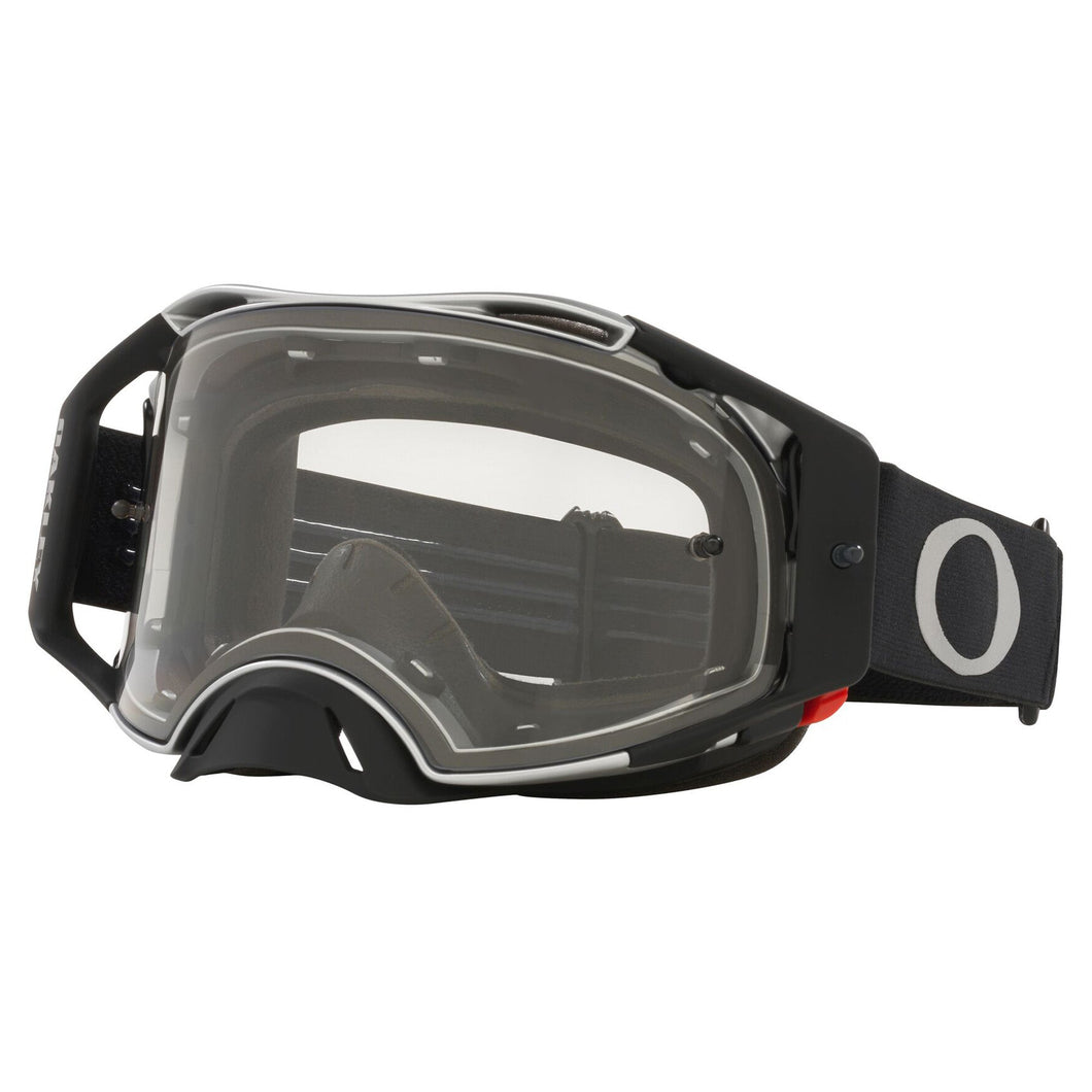 OAKLEY AIRBRAKE MX TUFF BLOCKS BLACK GUNMETAL - CLEAR