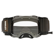 OAKLEY AIRBRAKE MX TUFF BLOCKS GUNMETAL BLACK - CLEAR ROLL OFF