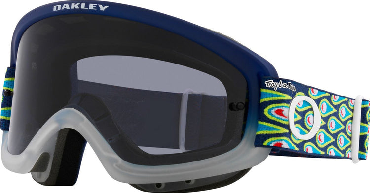 OAKLEY O FRAME 2.0 PRO XS (YOUTH FIT) TLD SPEED BUBBLES NAVY GOGGLES WITH DARK GREY LENS