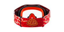 OAKLEY AIRBRAKE MTB TROY LEE DESIGNS RED LIGHTNING GOGGLES WITH CLEAR LENS