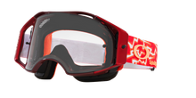 OAKLEY AIRBRAKE MTB TROY LEE DESIGNS RED LIGHTNING GOGGLES WITH CLEAR LENS