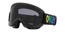 OAKLEY O FRAME 2.0 PRO MTB B1B GALAXY BLACK STRAP GOGGLES WITH DARK GREY LENS