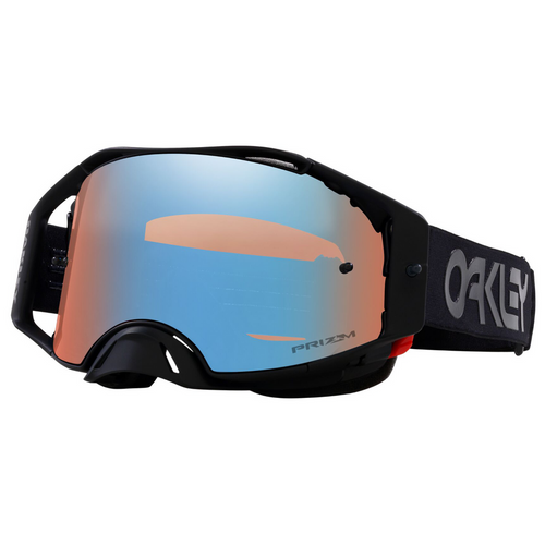 OAKLEY AIRBRAKE MX GOGGLES WITH PRIZM SAPPHIRE LENS B1B BLACKOUT STRAP