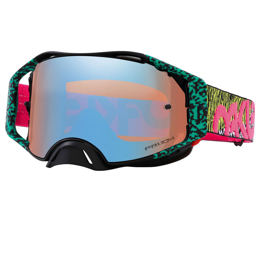 OAKLEY AIRBRAKE BENGAL VENOM GOGGLES WITH PRIZM SAPPHIRE LENS
