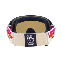OAKLEY O FRAME 2.0 PRO TROY LEE DESIGNS VANILLA SUNRISE GOGGLES WITH BLACK ICE IRIDIUM LENS