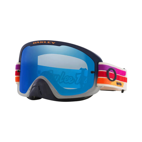OAKLEY O FRAME 2.0 PRO TROY LEE DESIGNS VANILLA SUNRISE GOGGLES WITH BLACK ICE IRIDIUM LENS