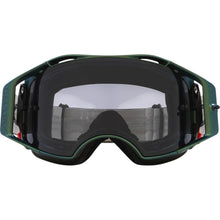 OAKLEY AIRBRAKE MTB BLACK GREEN COLOURSHIFT GOGGLES WITH LIGHT GREY LENS