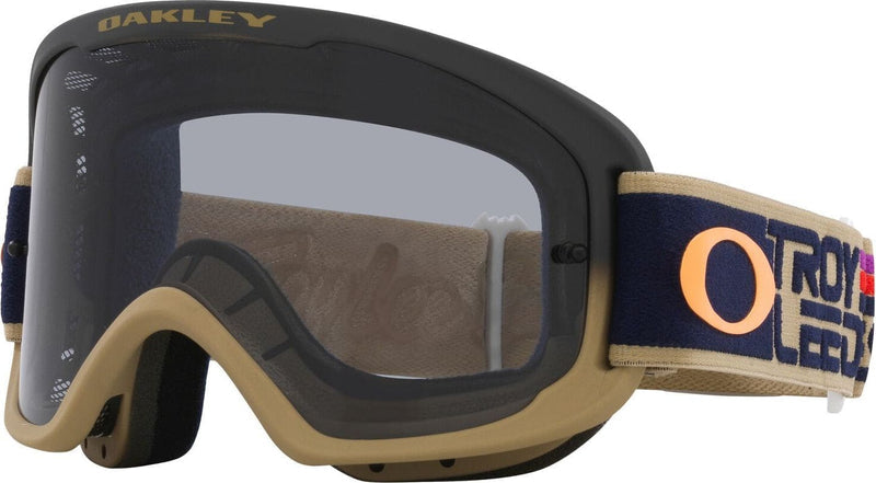 OAKLEY O FRAME 2.0 PRO MTB TROY LEE DESIGNS FUTURO GOGGLES WITH LIGHT GREY LENS
