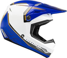 FLY RACING KINETIC VISION WHITE/BLUE ADULT MOTOCROSS HELMET