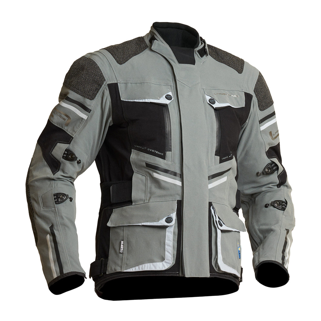LINDSTRANDS SUNNE TEXTILE JACKET GREY-BLACK