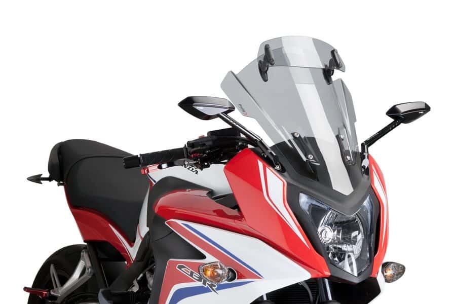 PUIG TOURING SCREEN WITH VISOR TO SUIT HONDA CB650F (2014 - 2018) - SMOKE